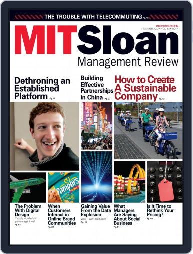 MIT Sloan Management Review July 1st, 2012 Digital Back Issue Cover