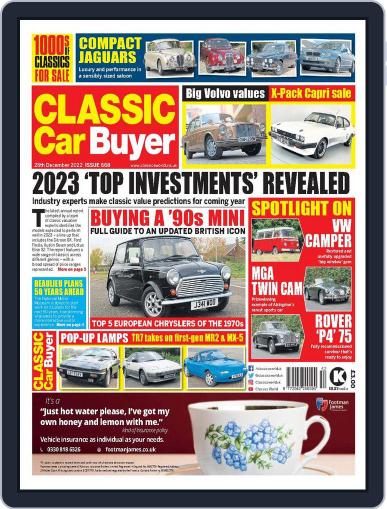 Classic Car Buyer December 28th, 2022 Digital Back Issue Cover