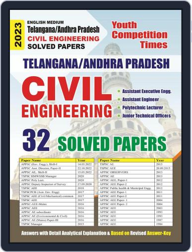 2023- Telangana/Andhra Pradesh PSC Civil Engineering Digital Back Issue Cover