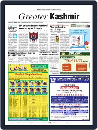 Greater Kashmir Digital Back Issue Cover