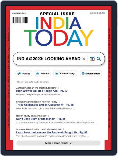 India Today January 23rd, 2023 Digital Back Issue Cover