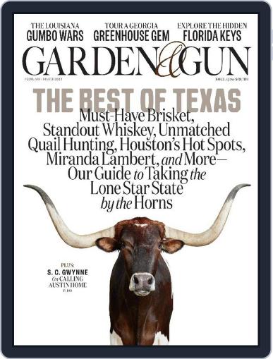 Garden & Gun February 1st, 2023 Digital Back Issue Cover