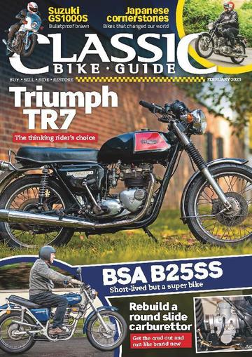 Classic Bike Guide February 1st, 2023 Digital Back Issue Cover