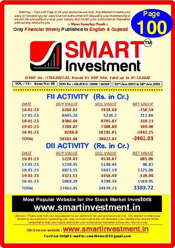 SMART INVESTMENT January 22nd, 2023 Digital Back Issue Cover