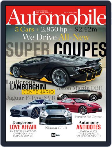 Automobile November 1st, 2016 Digital Back Issue Cover