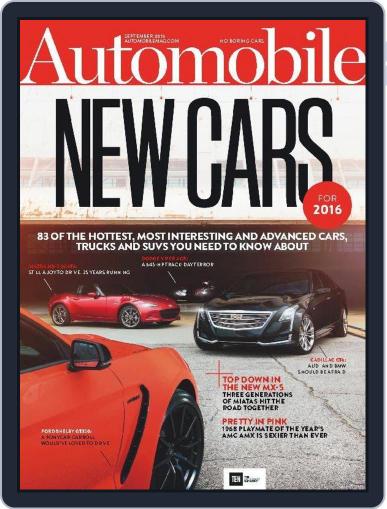 Automobile September 1st, 2015 Digital Back Issue Cover