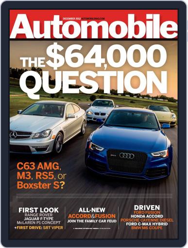 Automobile October 30th, 2012 Digital Back Issue Cover
