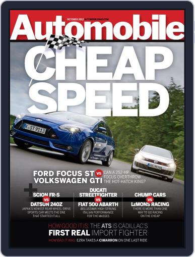 Automobile August 28th, 2012 Digital Back Issue Cover