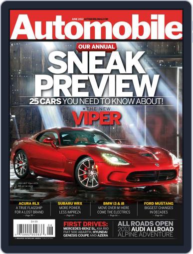 Automobile April 25th, 2012 Digital Back Issue Cover
