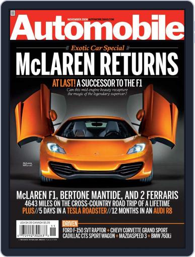 Automobile October 6th, 2009 Digital Back Issue Cover