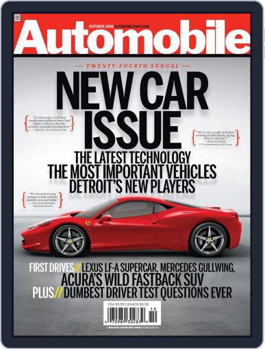 Automobile September 1st, 2009 Digital Back Issue Cover