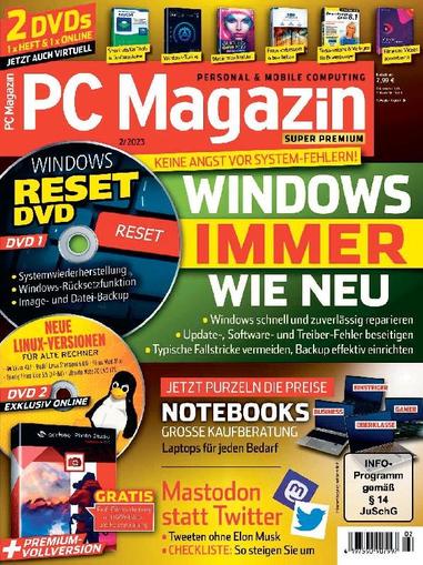 PC Magazin January 26th, 2023 Digital Back Issue Cover