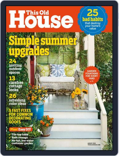 This Old House August 1st, 2015 Digital Back Issue Cover
