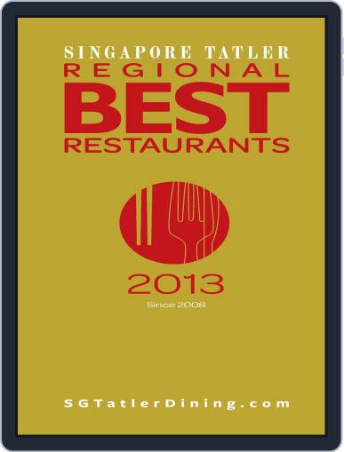 Singapore Tatler Regional Best Restaurants January 17th, 2013 Digital Back Issue Cover