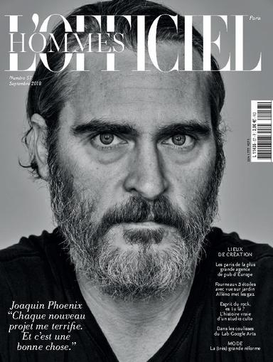 L'officiel Hommes Paris September 1st, 2018 Digital Back Issue Cover