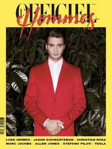 L'officiel Hommes Paris January 11th, 2015 Digital Back Issue Cover