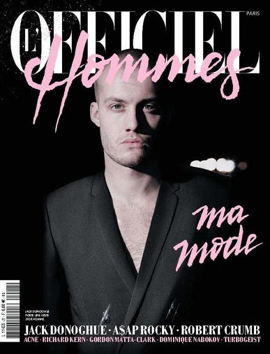 L'officiel Hommes Paris March 14th, 2012 Digital Back Issue Cover