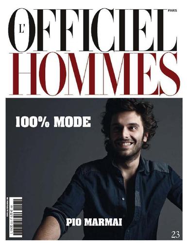 L'officiel Hommes Paris March 15th, 2011 Digital Back Issue Cover
