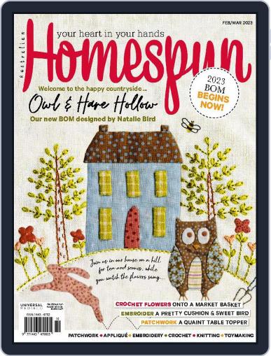 Australian Homespun February 1st, 2023 Digital Back Issue Cover