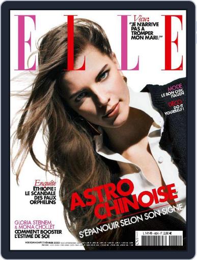 Elle France February 2nd, 2023 Digital Back Issue Cover