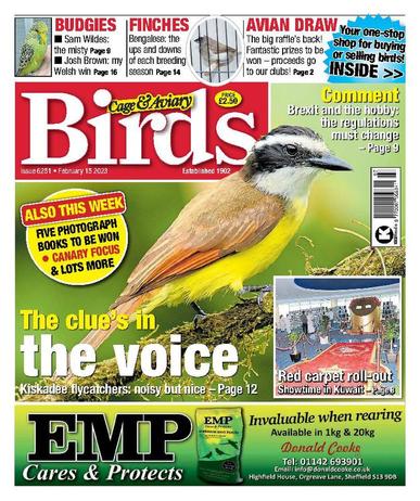 Cage & Aviary Birds February 15th, 2023 Digital Back Issue Cover
