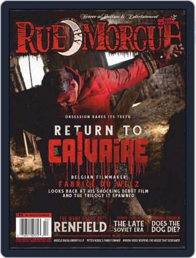 RUE MORGUE March 1st, 2023 Digital Back Issue Cover