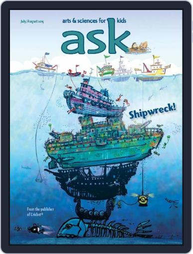 Ask Science And Arts Magazine For Kids And Children July 1st, 2015 Digital Back Issue Cover