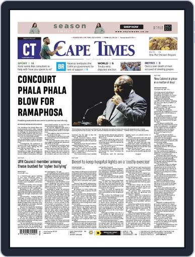 Cape Times March 2nd, 2023 Digital Back Issue Cover