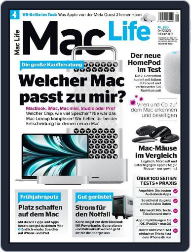 MacLife Germany April 1st, 2023 Digital Back Issue Cover