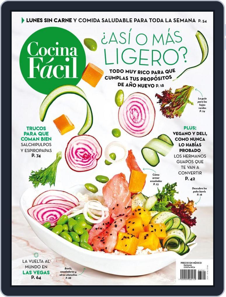 Cocina Fácil Mexico January 1st, 2022 Digital Back Issue Cover