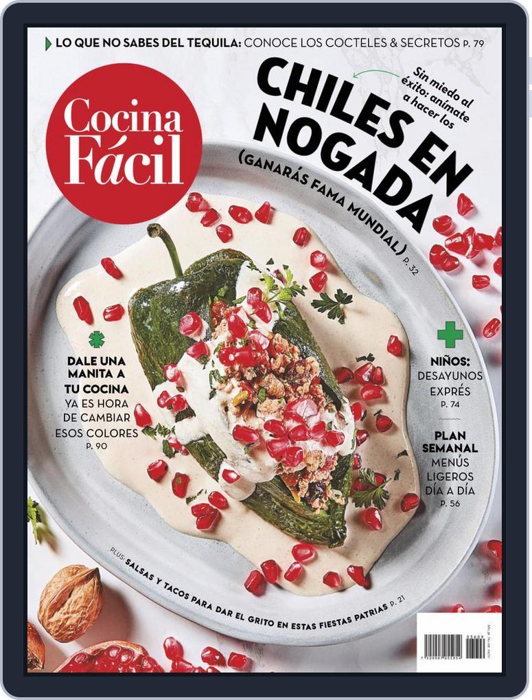 Cocina Fácil Mexico September 1st, 2021 Digital Back Issue Cover