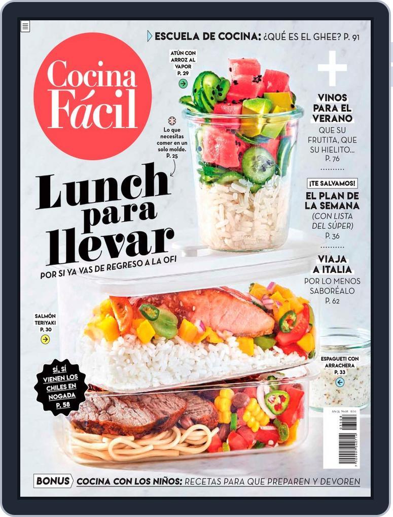 Cocina Fácil Mexico August 1st, 2020 Digital Back Issue Cover