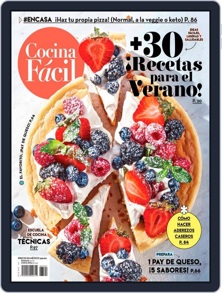 Cocina Fácil Mexico July 1st, 2020 Digital Back Issue Cover