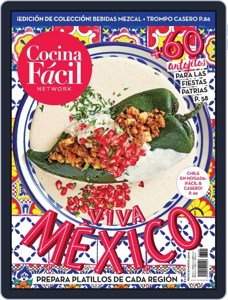 Cocina Fácil Mexico September 1st, 2018 Digital Back Issue Cover