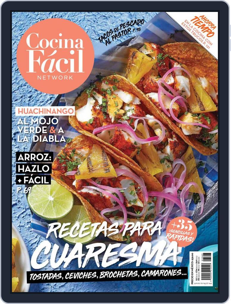 Cocina Fácil Mexico March 1st, 2018 Digital Back Issue Cover