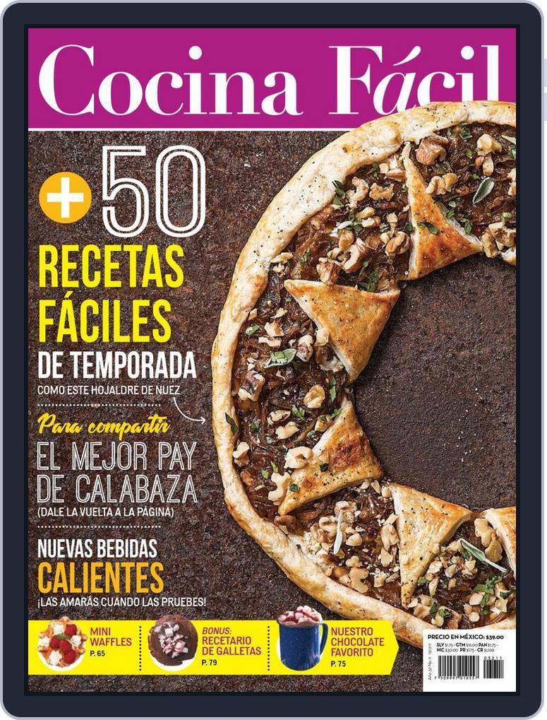 Cocina Fácil Mexico November 1st, 2017 Digital Back Issue Cover