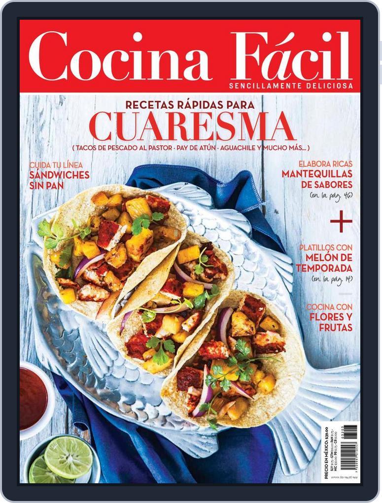 Cocina Fácil Mexico March 1st, 2017 Digital Back Issue Cover