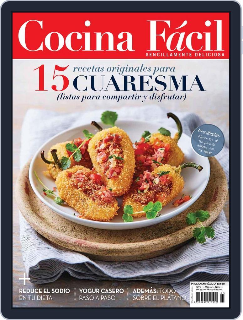 Cocina Fácil Mexico March 1st, 2016 Digital Back Issue Cover