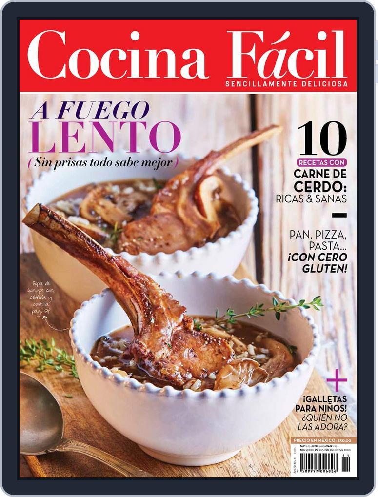 Cocina Fácil Mexico October 30th, 2015 Digital Back Issue Cover