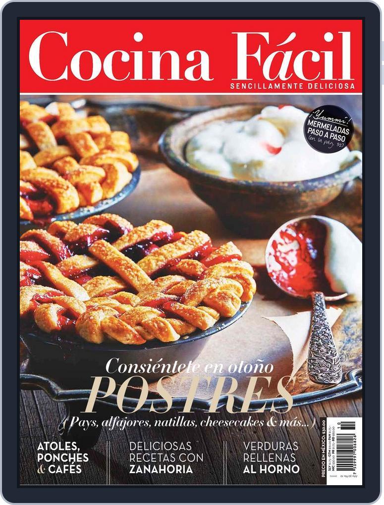 Cocina Fácil Mexico October 2nd, 2015 Digital Back Issue Cover