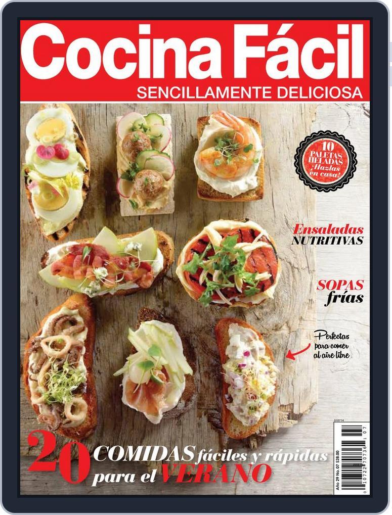 Cocina Fácil Mexico June 29th, 2014 Digital Back Issue Cover