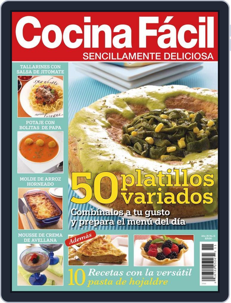 Cocina Fácil Mexico October 26th, 2011 Digital Back Issue Cover
