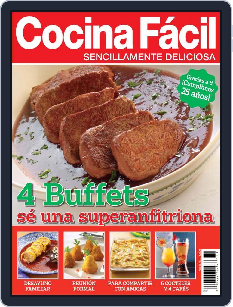 Cocina Fácil Mexico October 29th, 2010 Digital Back Issue Cover
