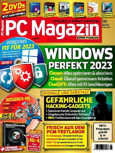PC Magazin March 9th, 2023 Digital Back Issue Cover