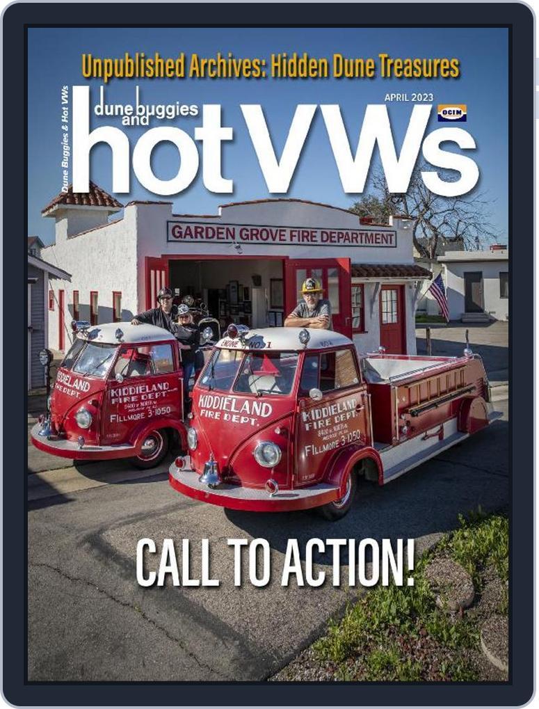 dune buggies and hotVWs April 1st, 2023 Digital Back Issue Cover