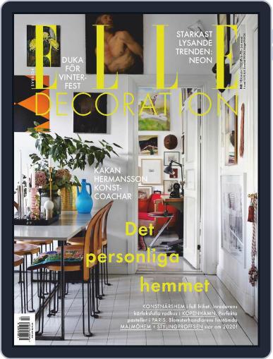 ELLE Decoration Sweden January 1st, 2020 Digital Back Issue Cover