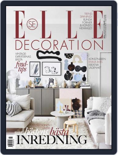 ELLE Decoration Sweden August 1st, 2019 Digital Back Issue Cover