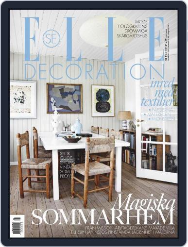 ELLE Decoration Sweden June 1st, 2019 Digital Back Issue Cover