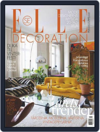 ELLE Decoration Sweden January 1st, 2019 Digital Back Issue Cover
