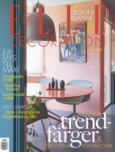 ELLE Decoration Sweden November 1st, 2018 Digital Back Issue Cover